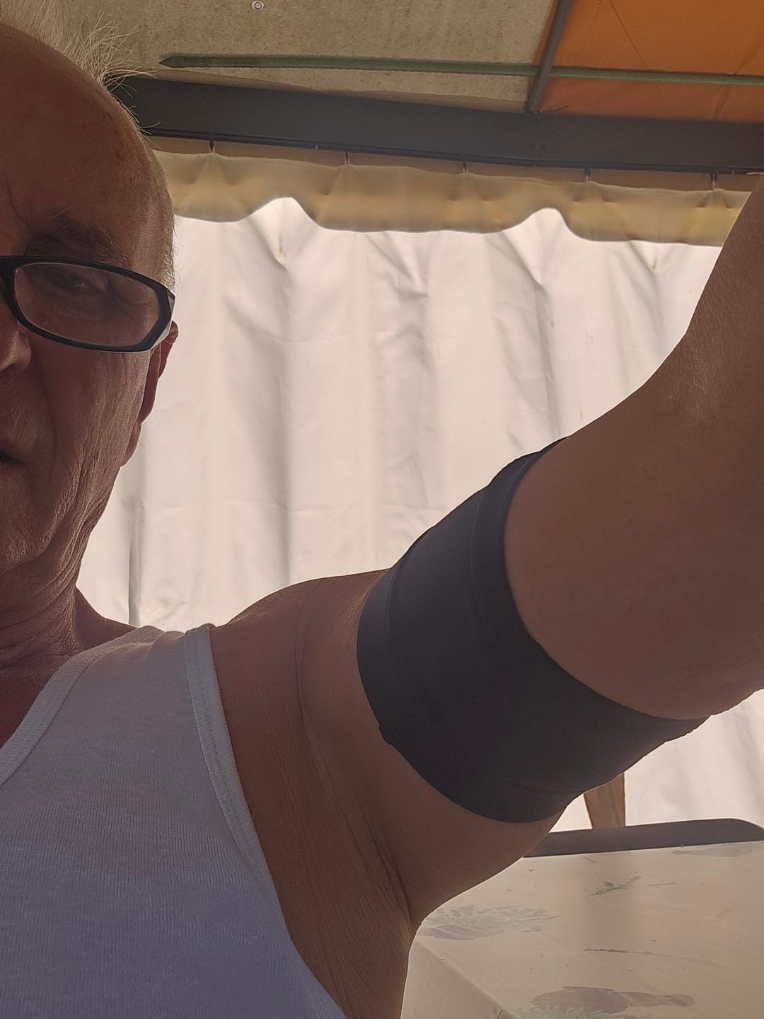 Customer photo review of Narrow Diabetic Sensor Armband - Dia-Band NARROW