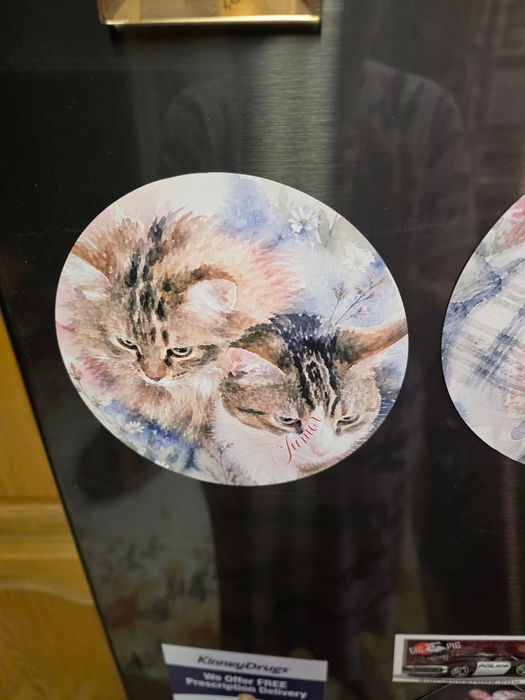 Customer photo review of Watercolor - Personalized Car Magnet
