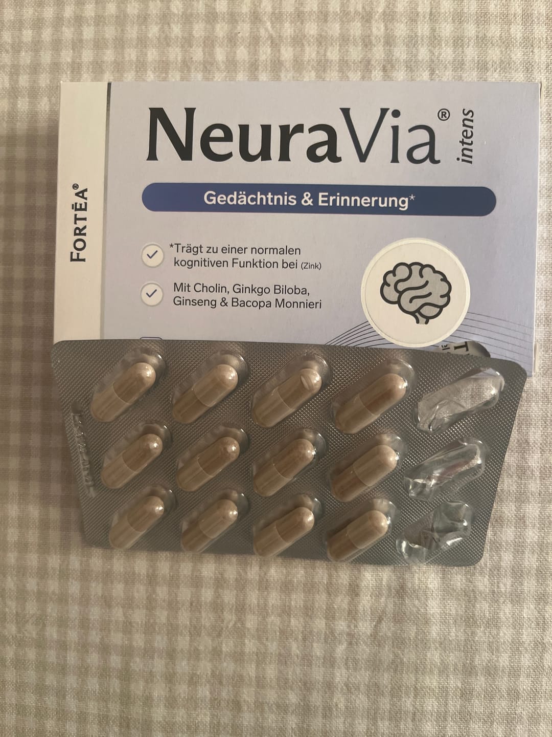 Customer photo review of NeuraVia® intens – Gedächtnis & Erinnerung