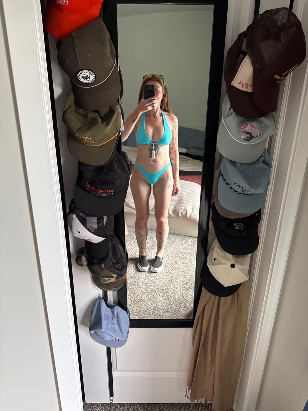 Customer photo review of 002 Bikini Bottoms - Sky Teal