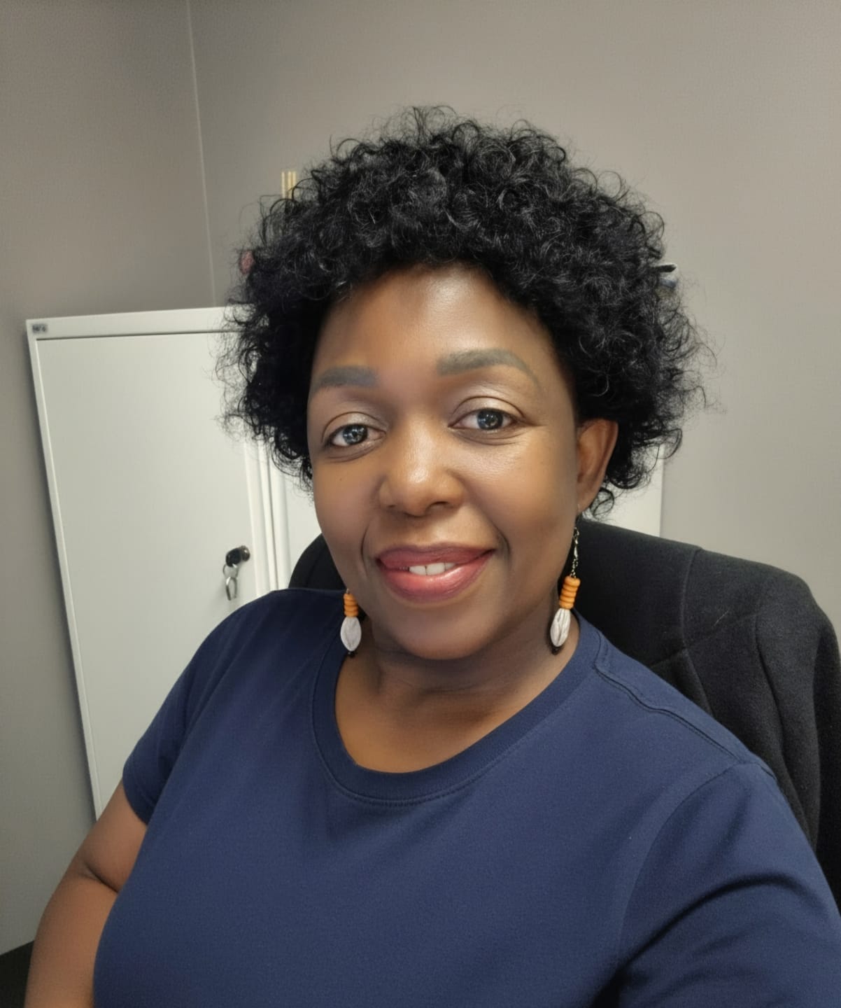 Customer photo review of Brazilian Curly Afro full Cap 8"