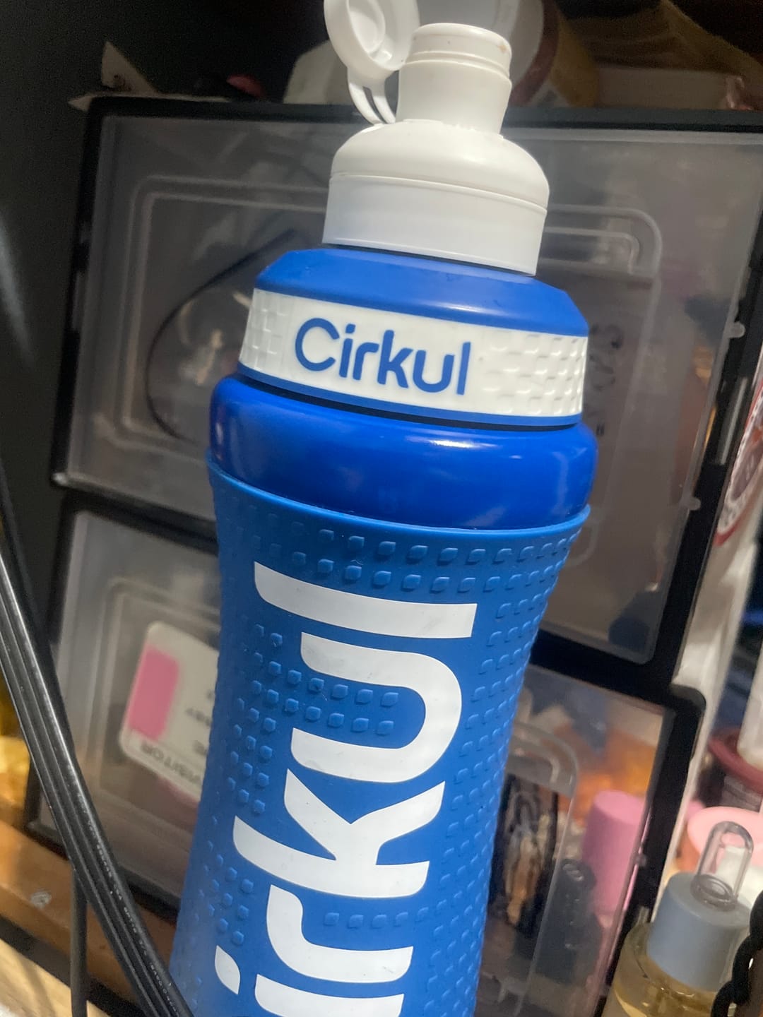 Customer photo review of 22oz. Grip Stainless Steel Bottle & Sport Lid