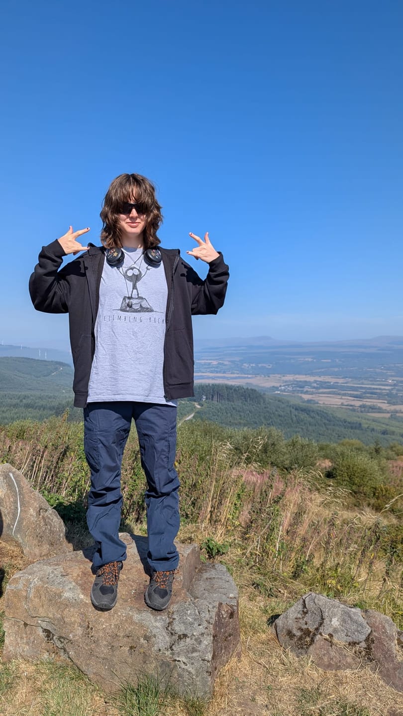 Customer photo review of Climbing Rocks Stick Figure Tee