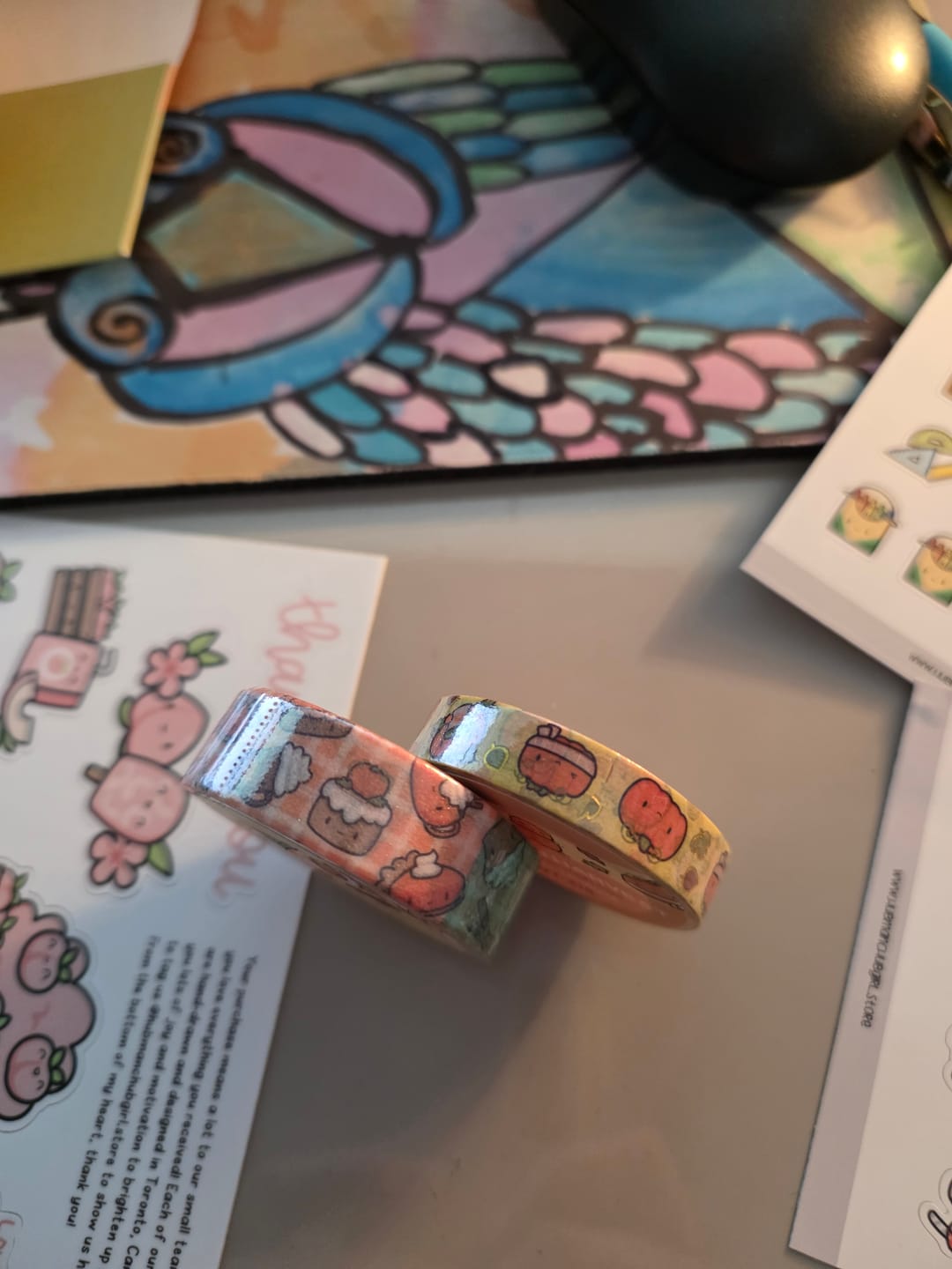 Customer photo review of Pumpkin Spice Washi Tapes (Set of 2)