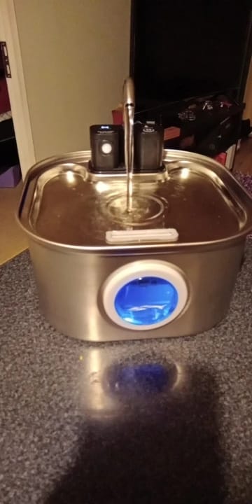 Customer photo review of 3.2L Pet Water Fountain – Wireless or Plug-In Options