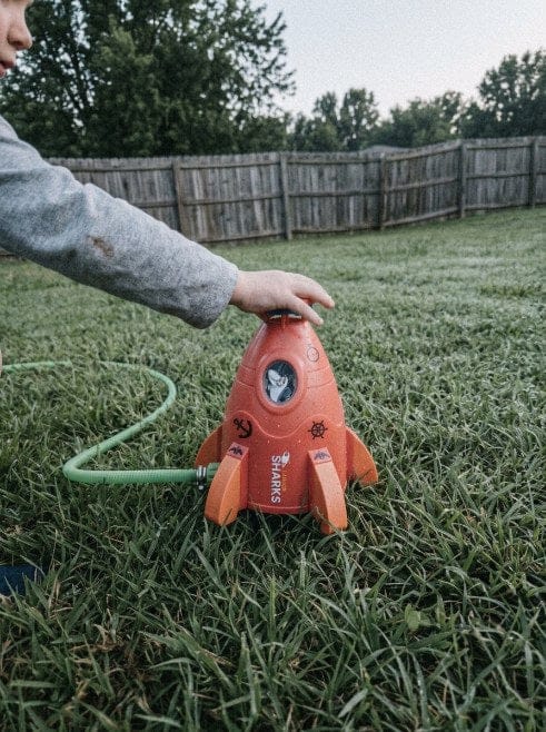 Customer photo review of Wasserrakete Gartenspielzeug | Raketen Sprinkler Pumpe Outdoor Sommerspaß
