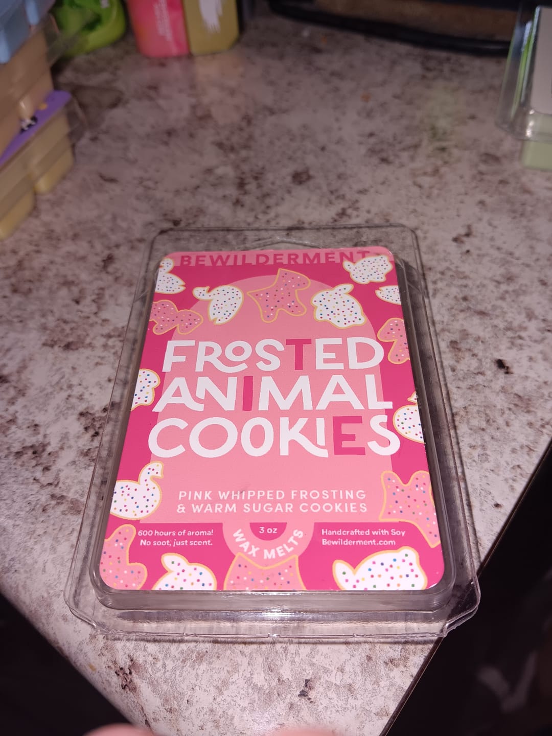 Customer photo review of Frosted Animal Cookies Wax Melts