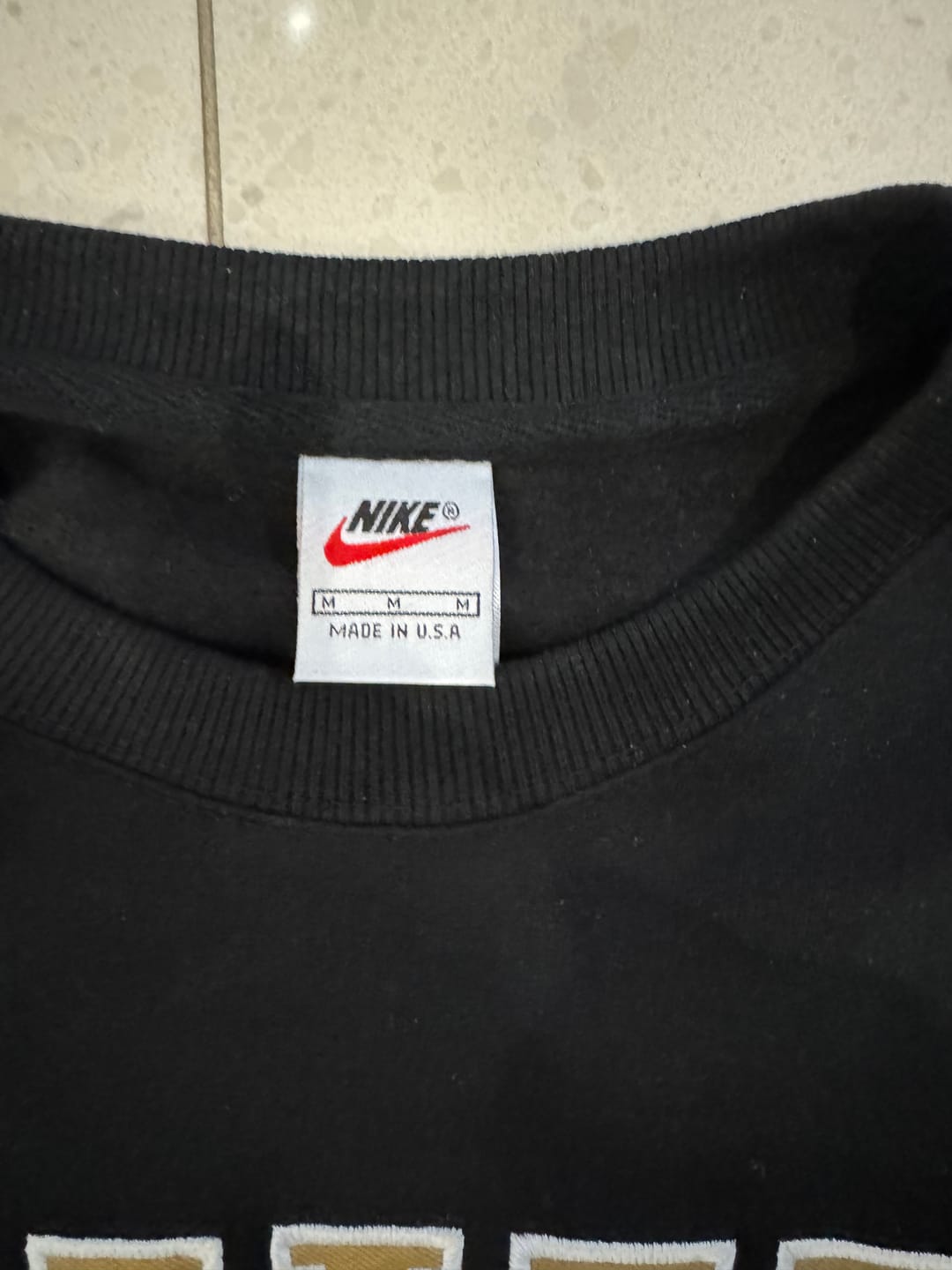 Customer photo review of Nike Golf Mini Swoosh 1/4 Zip Fleece Pullover - 90s (XL)