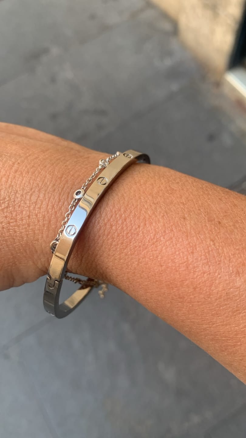 Customer photo review of Love Cuff Bracelet