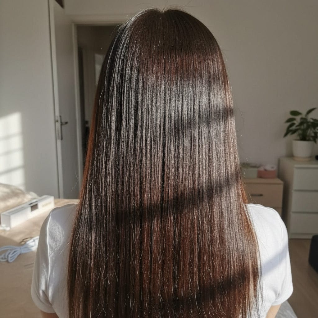 Customer photo review of Piastra a Vapore Ionica – Styling Liscio e Luminoso