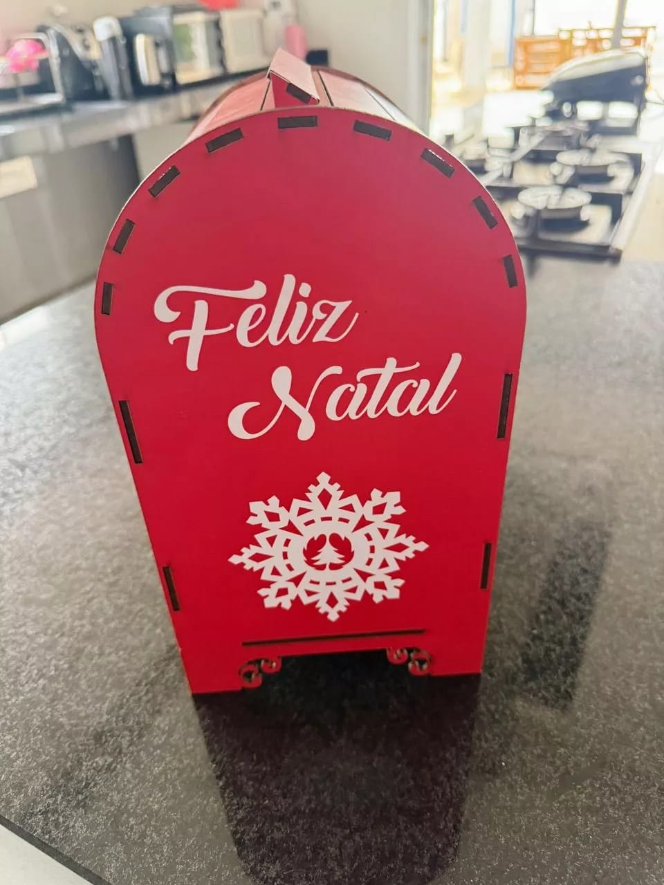 Customer photo review of Decoração de Natal Caixa de Cartas Correio do Noel