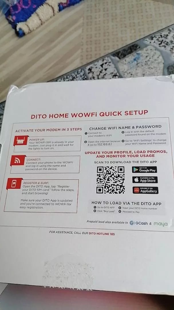 Customer photo review of DITO Home WoWFi Pro w/ Unli Data for 15/30Days