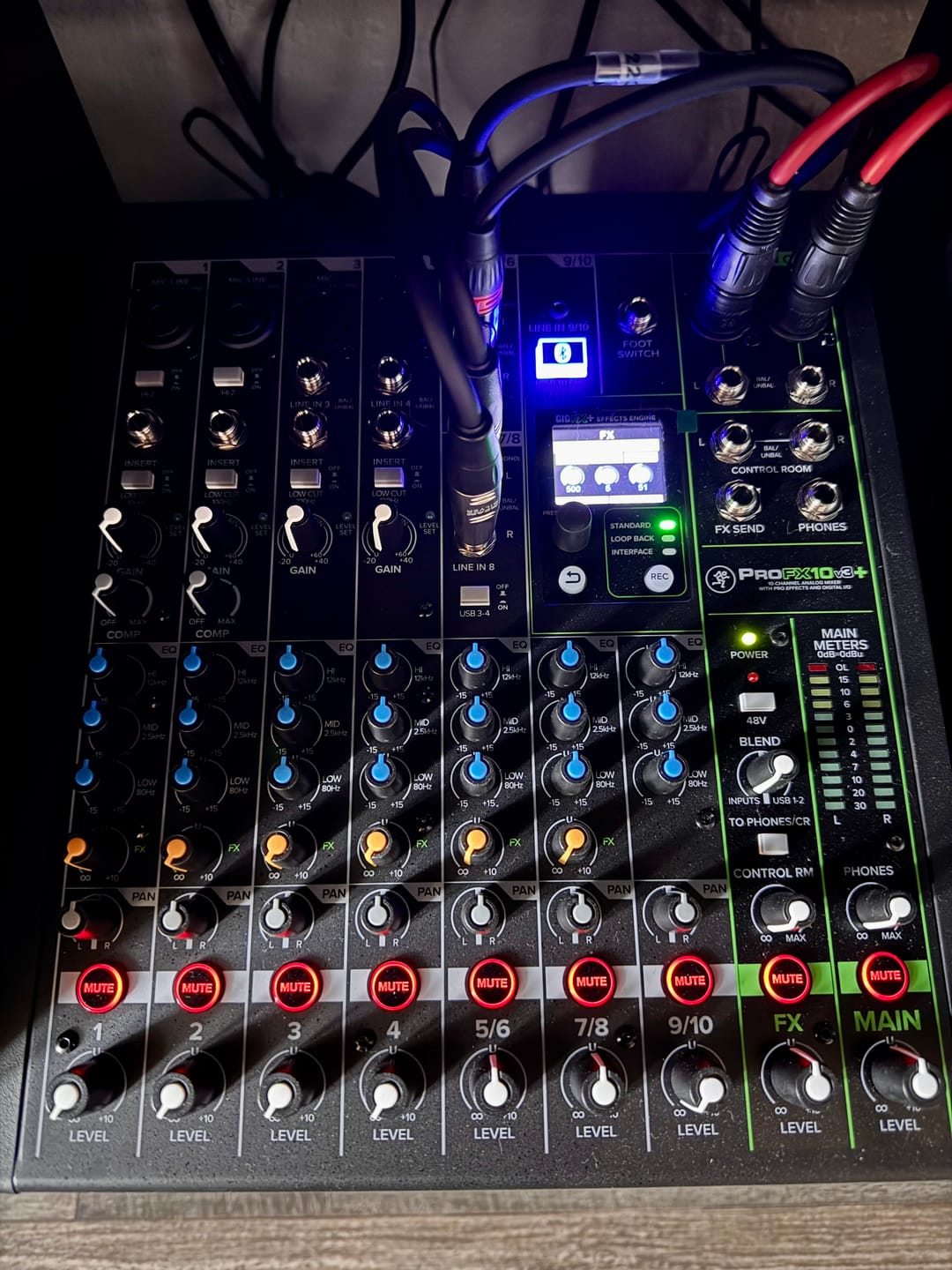 Customer photo review of Mackie ProFX10v3+ 10-Channel Analog Mixer w/ Enhanced FX & USB
