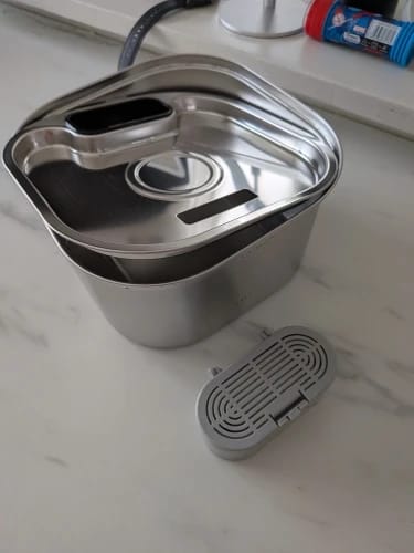 Customer photo review of 3.2L Pet Water Fountain – Wireless or Plug-In Options