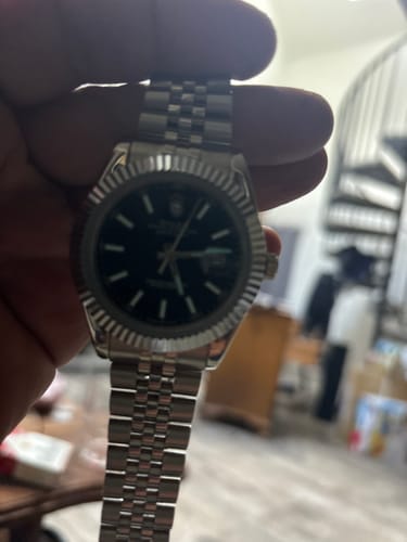 Customer photo review of Rolex Datejust Noir Stick Dial Oyster