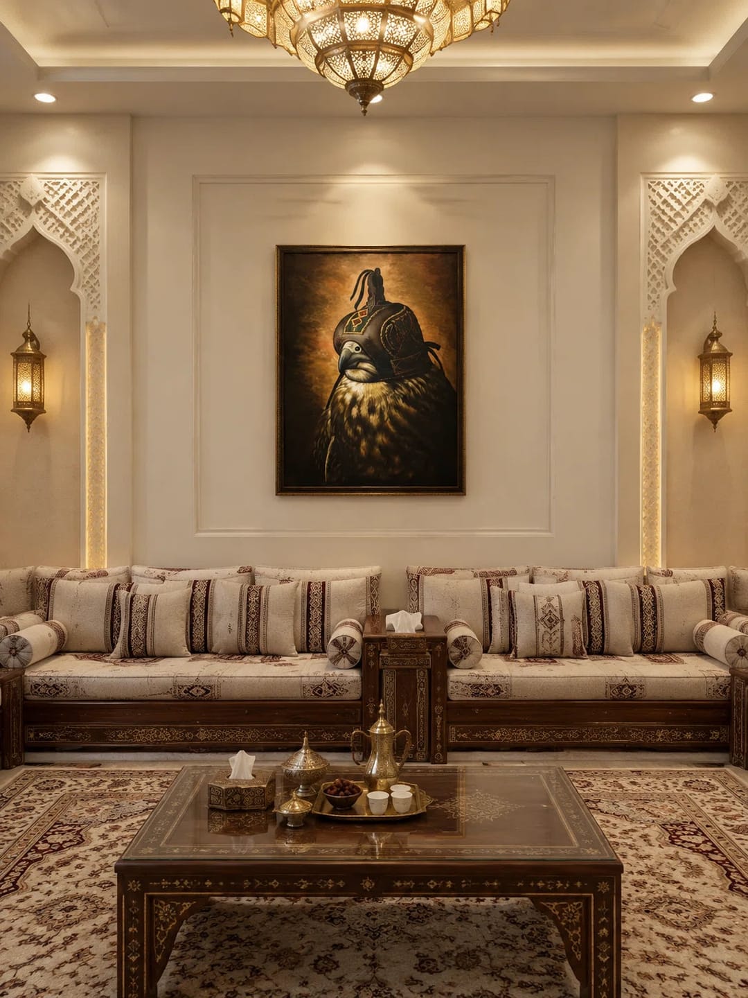 Customer photo review of Artura Paint | Guardian of Tradition Hooded Falcon Portrait
