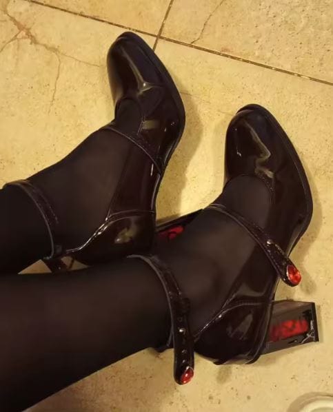 Customer photo review of Thorn Mary Janes