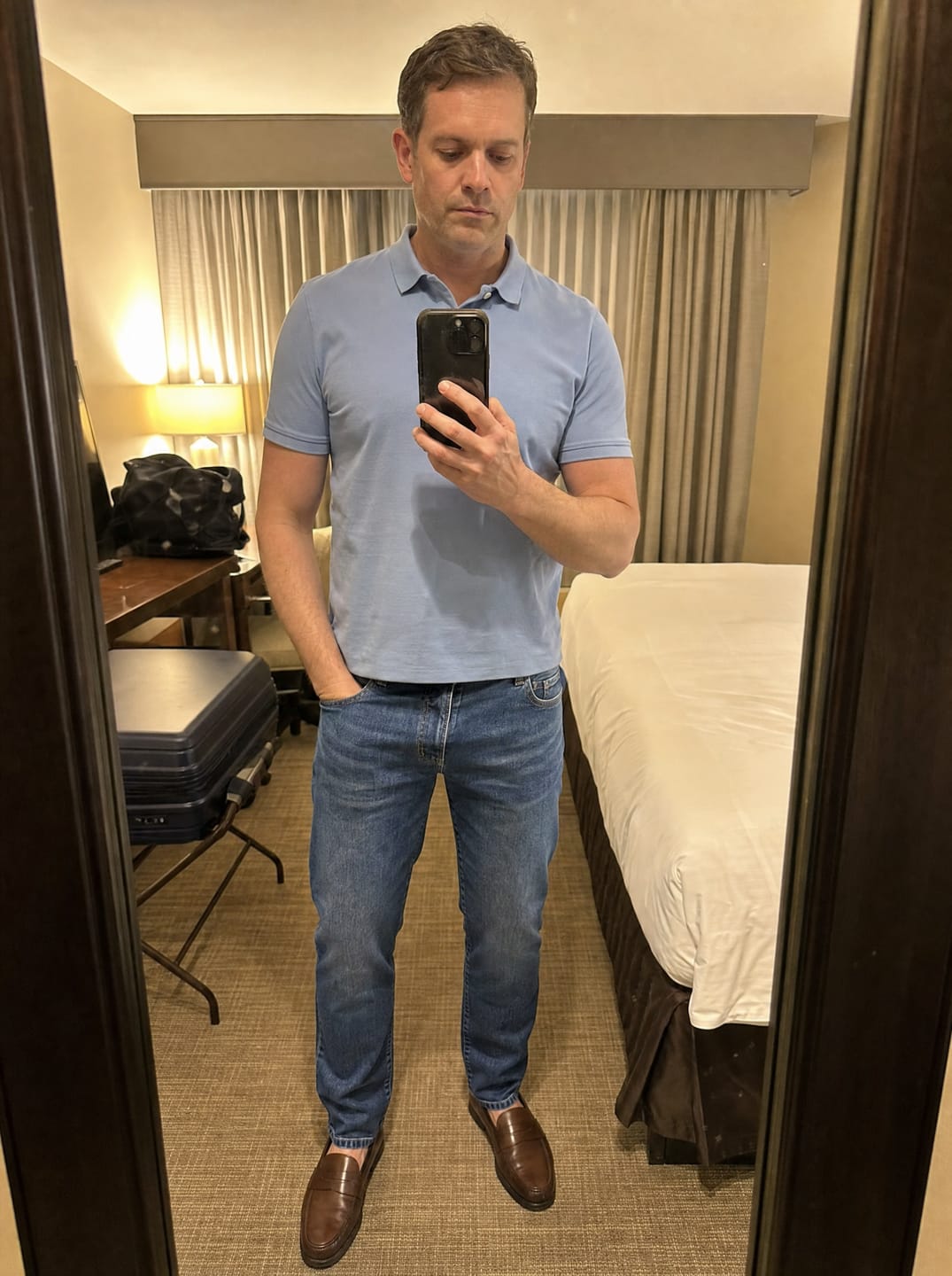 Customer photo review of The Precision Jeans – Indigo