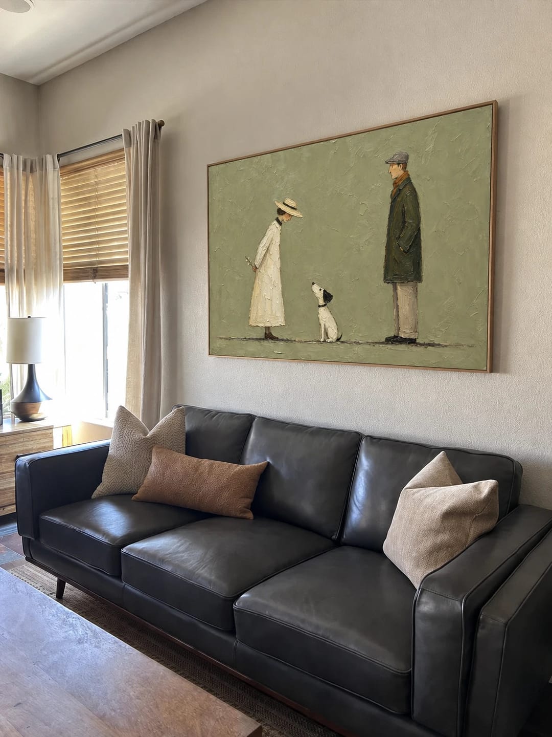 Customer photo review of Modern Folk Art｜Quiet Canine Encounter