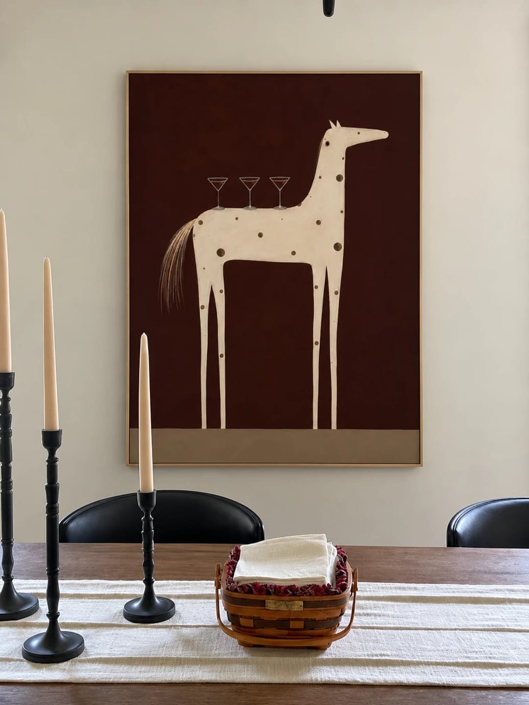 Customer photo review of Modern Folk Art｜Midnight Cocktail Horse
