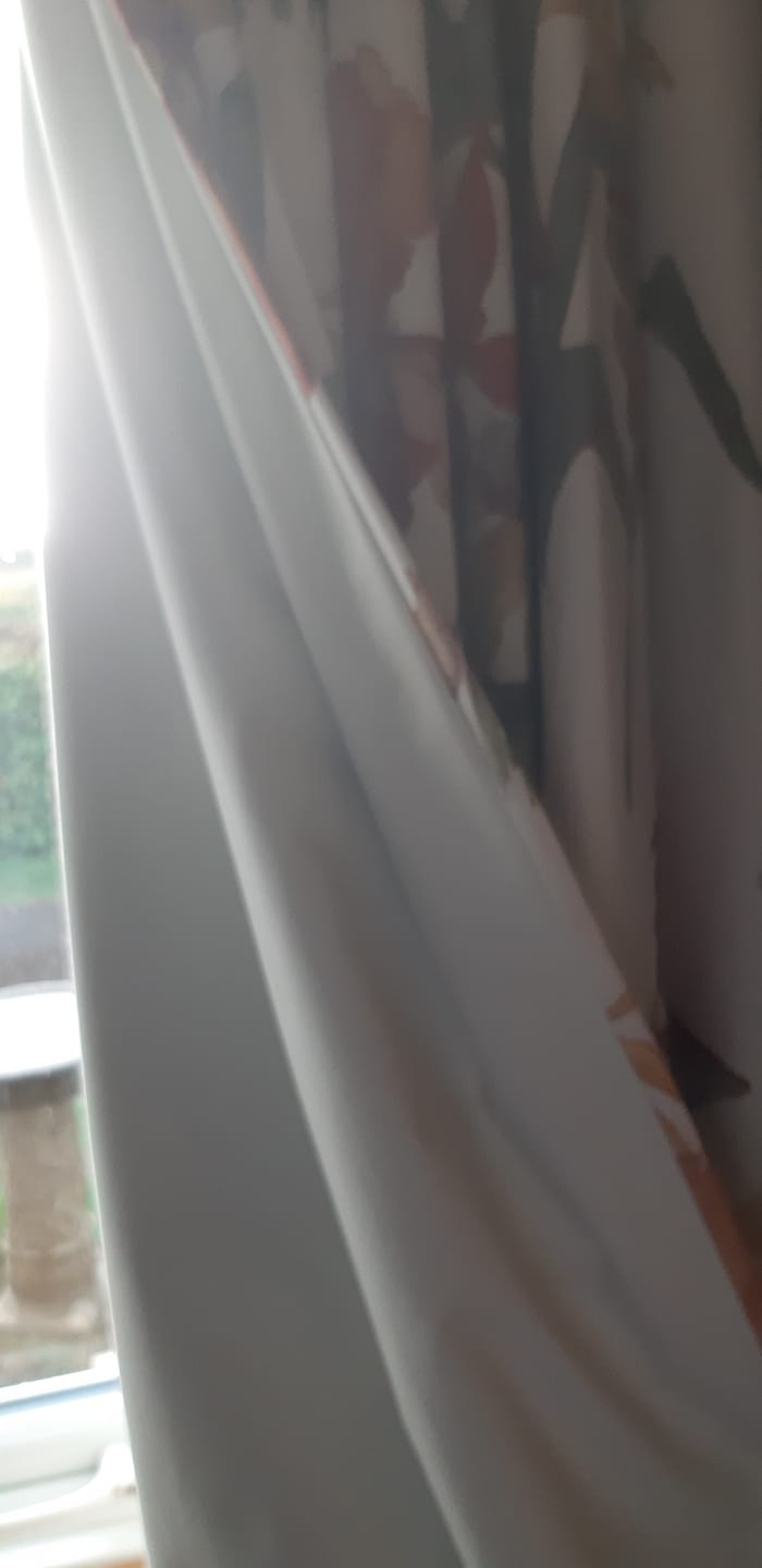 Customer photo review of Blackout Curtain Lining Fabric