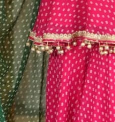 Customer photo review of Rani Rang Georgette Sharara Set