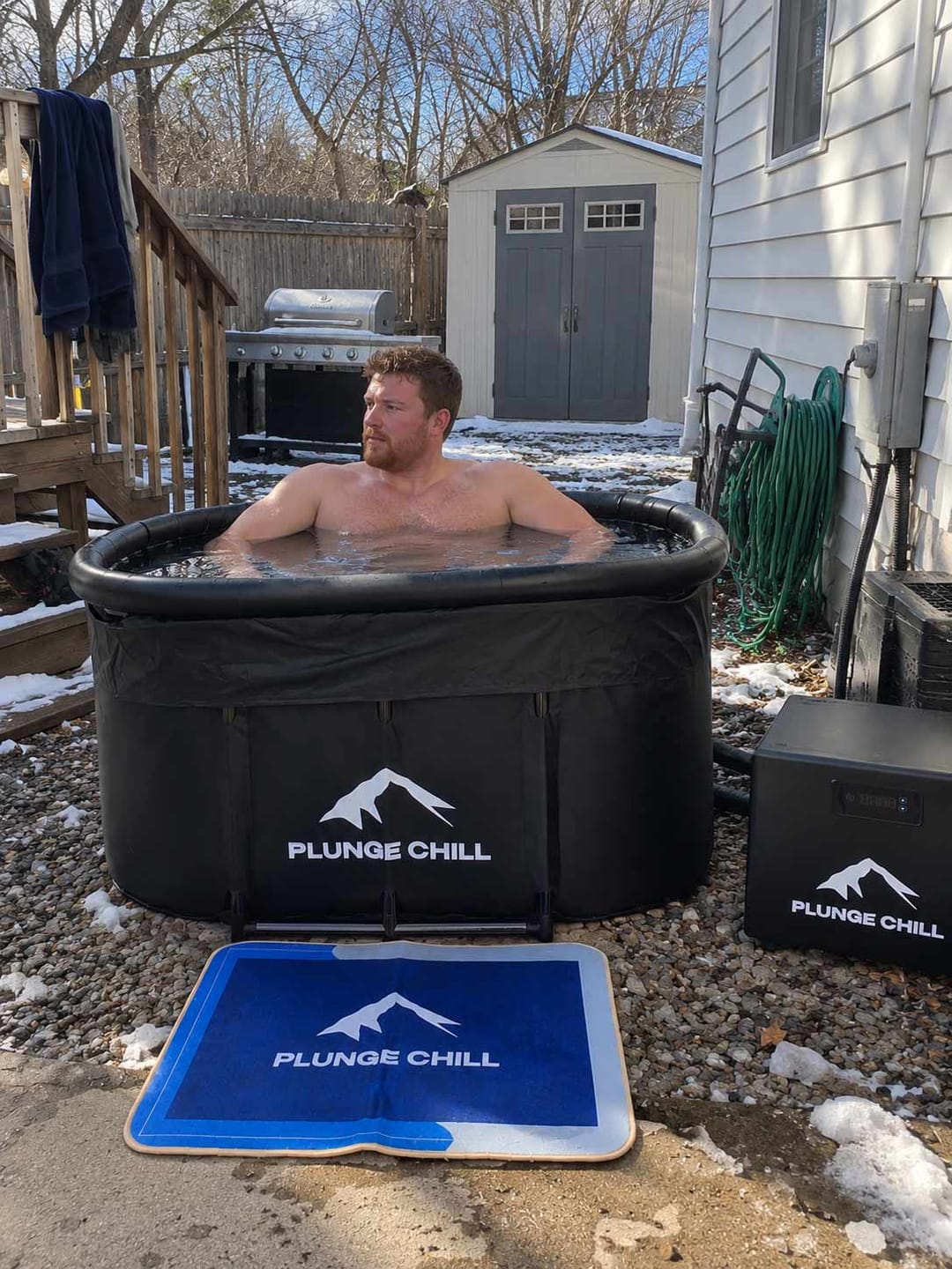 Customer photo review of Cold Plunge Chiller + Tub (MAX)