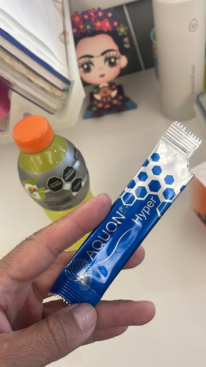 Customer photo review of Electrolitos Aquon Hyper® 30 sticks