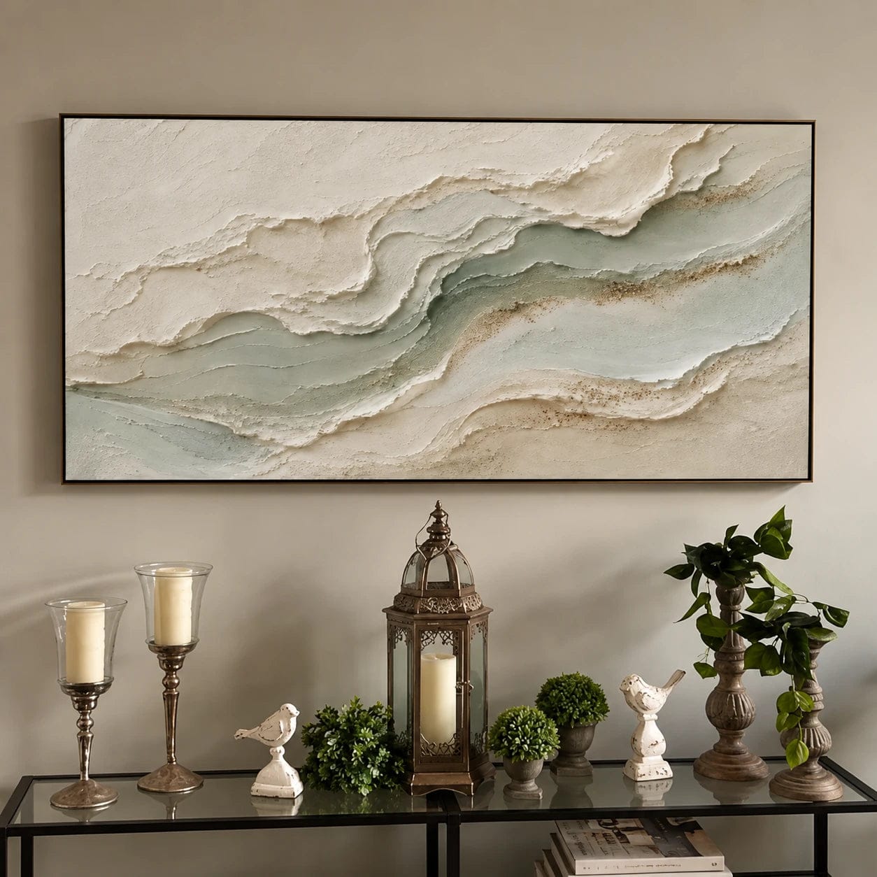 Customer photo review of Textured & Impasto Art｜Sage Mineral Flow