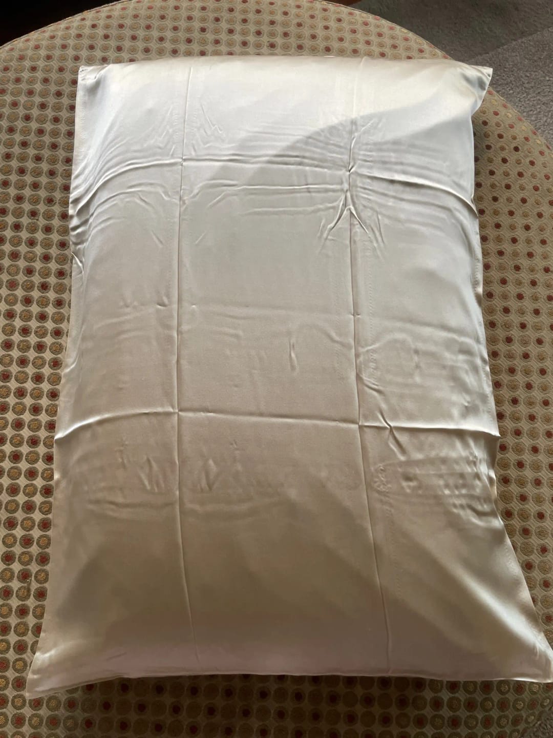 Customer photo review of Mulberry Silk Pillowcase — 19 Momme