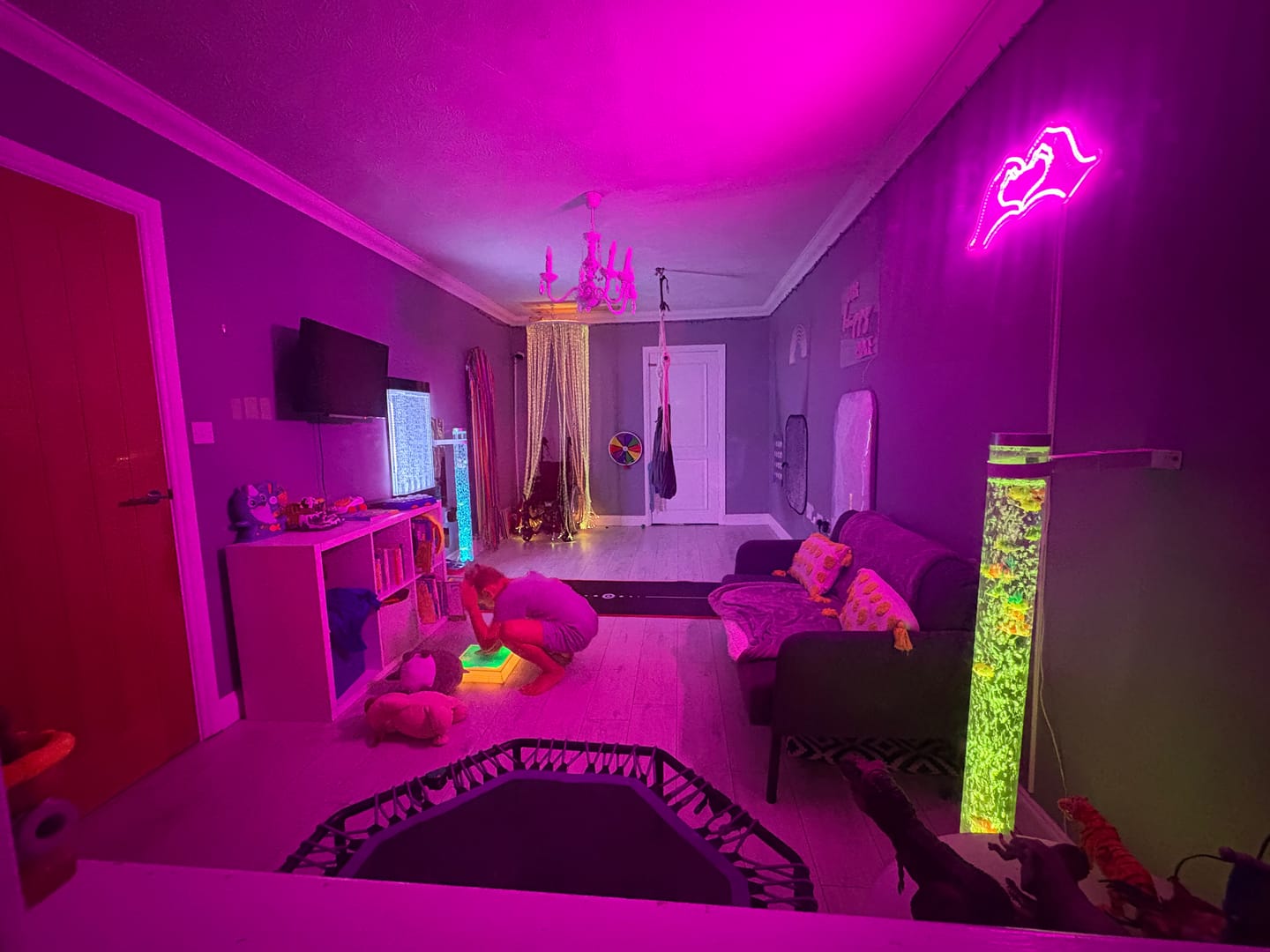 Customer photo review of Square LED Liquid Sensory Stepping Stone