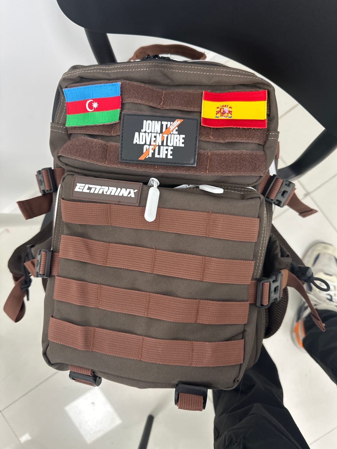 Customer photo review of Mochila Táctica 25L All In Coffee