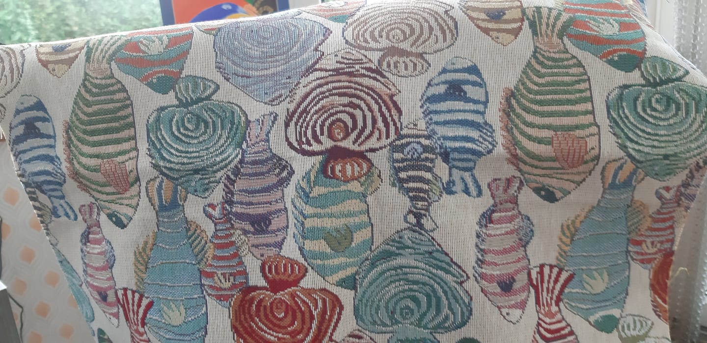 Customer photo review of Colourful Fish Tapestry Fabric