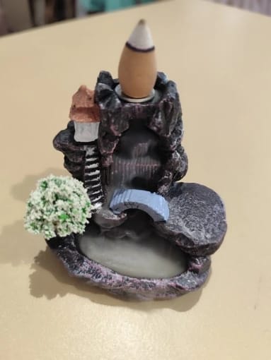 Customer photo review of Waterfall Backflow Incense Burner