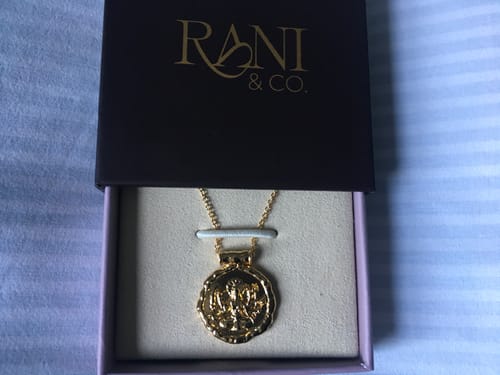 Customer photo review of Goddess Durga Necklace (Gold)
