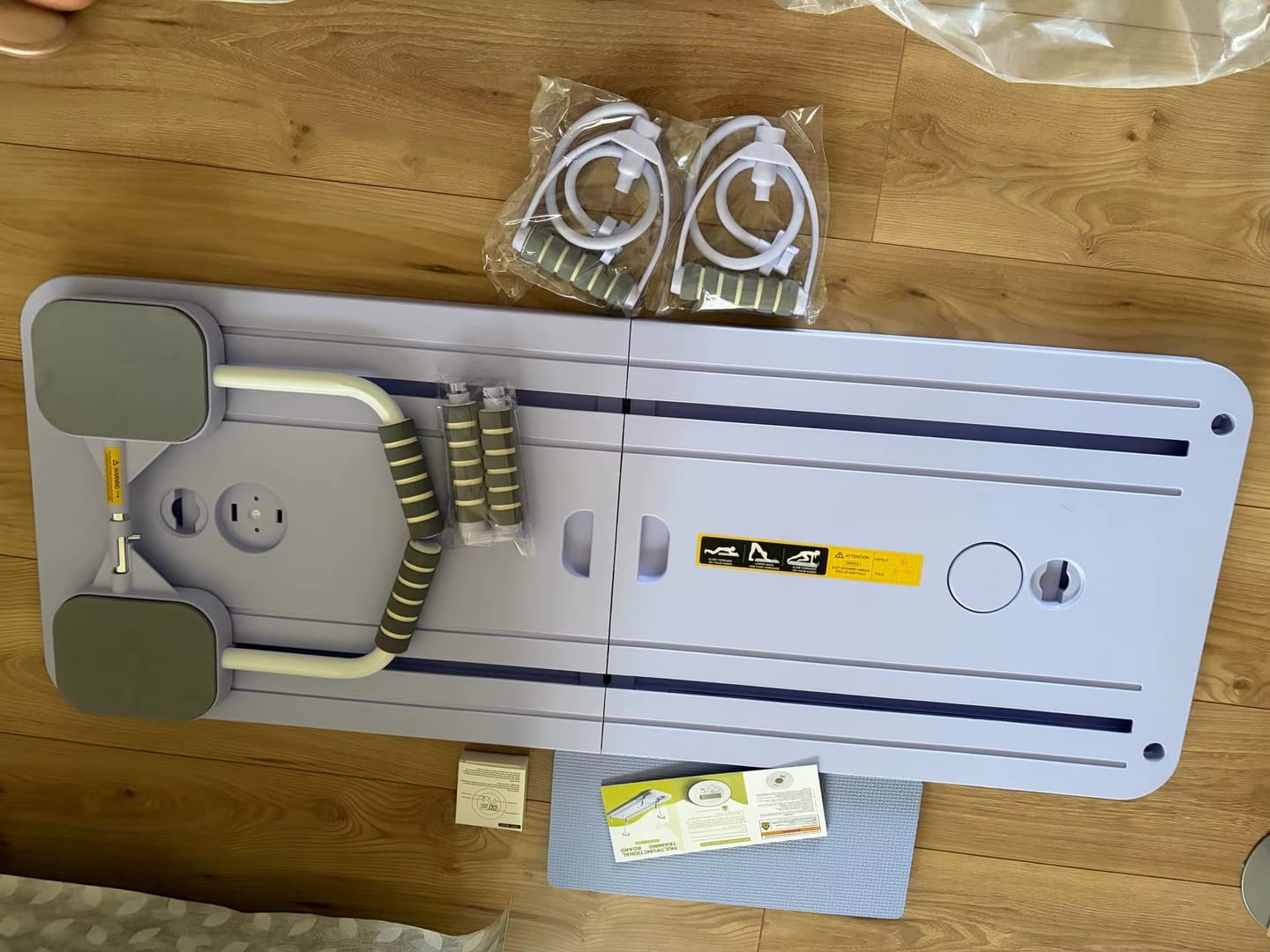 Customer photo review of Flovira Pilates Reformer Board