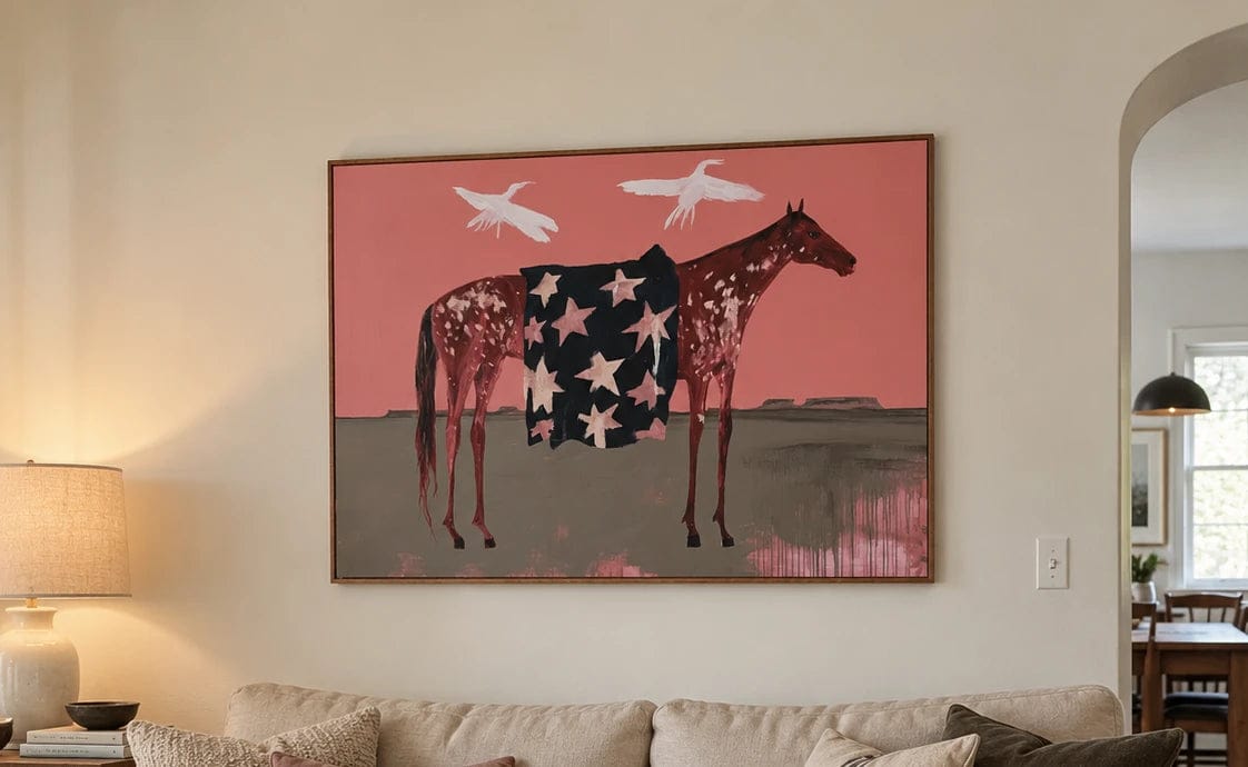 Customer photo review of Modern Folk Art ｜ Starbound Horse
