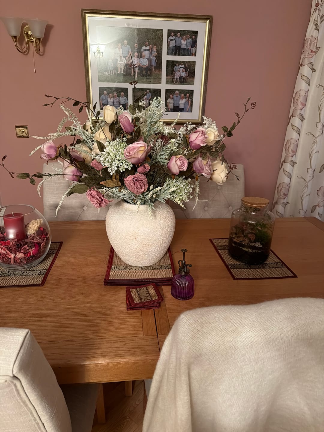 Customer photo review of Faux Arrangement - Blush Rose