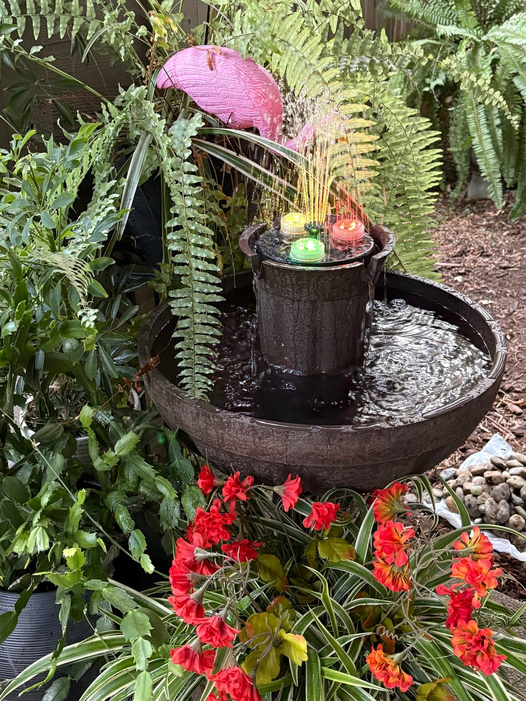 Customer photo review of Bari 5-In-1 Cordless Fluted Fountain