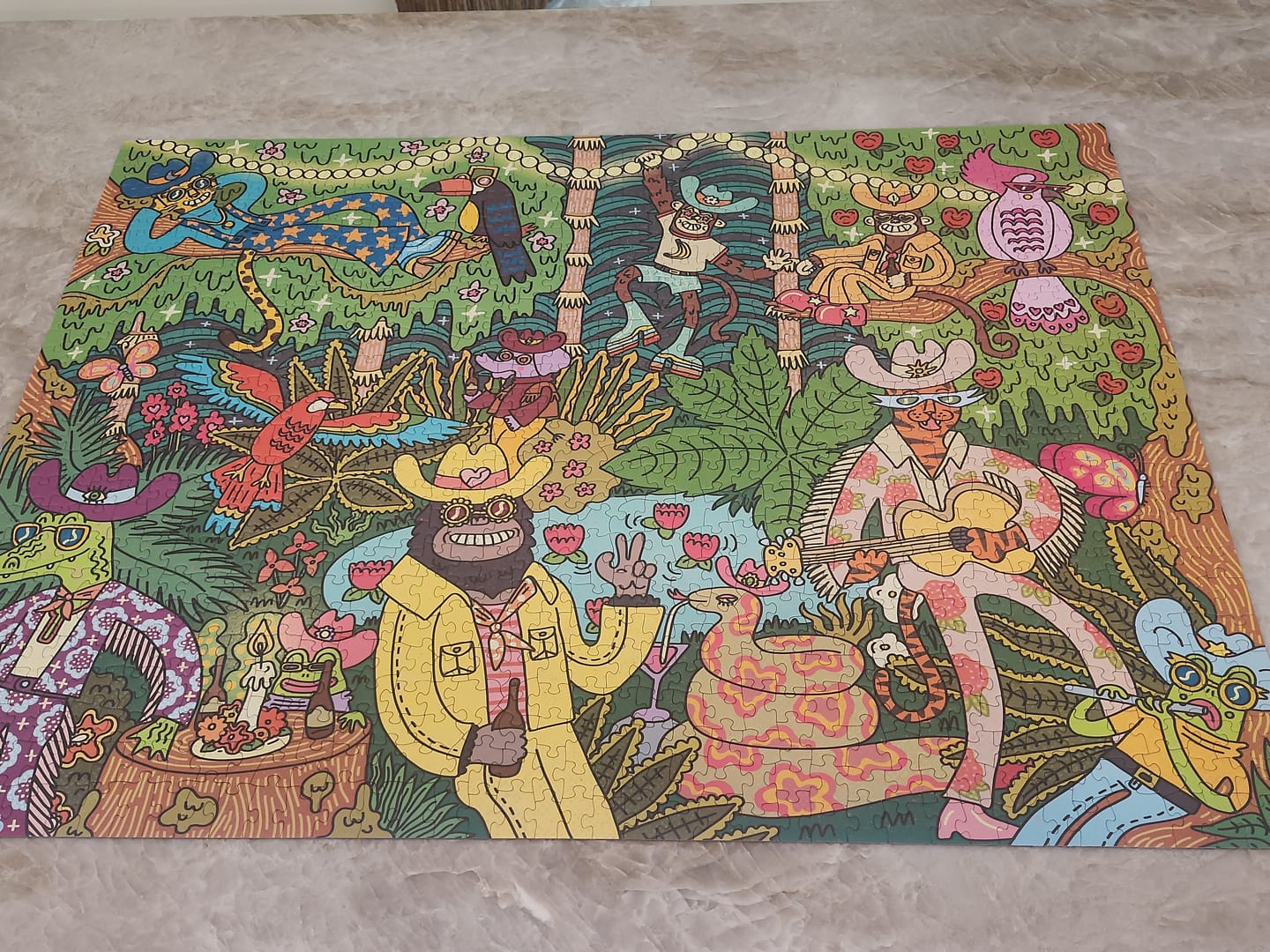 Customer photo review of Party Down | 1000 Piece Puzzle