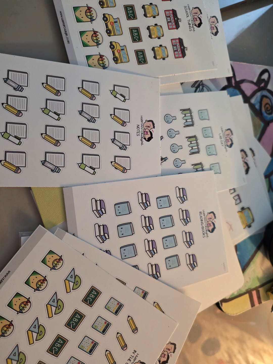Customer photo review of In the Classroom Planner Stickers