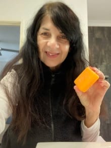 Customer photo review of Jabón Antiolor de Caqui Japonés