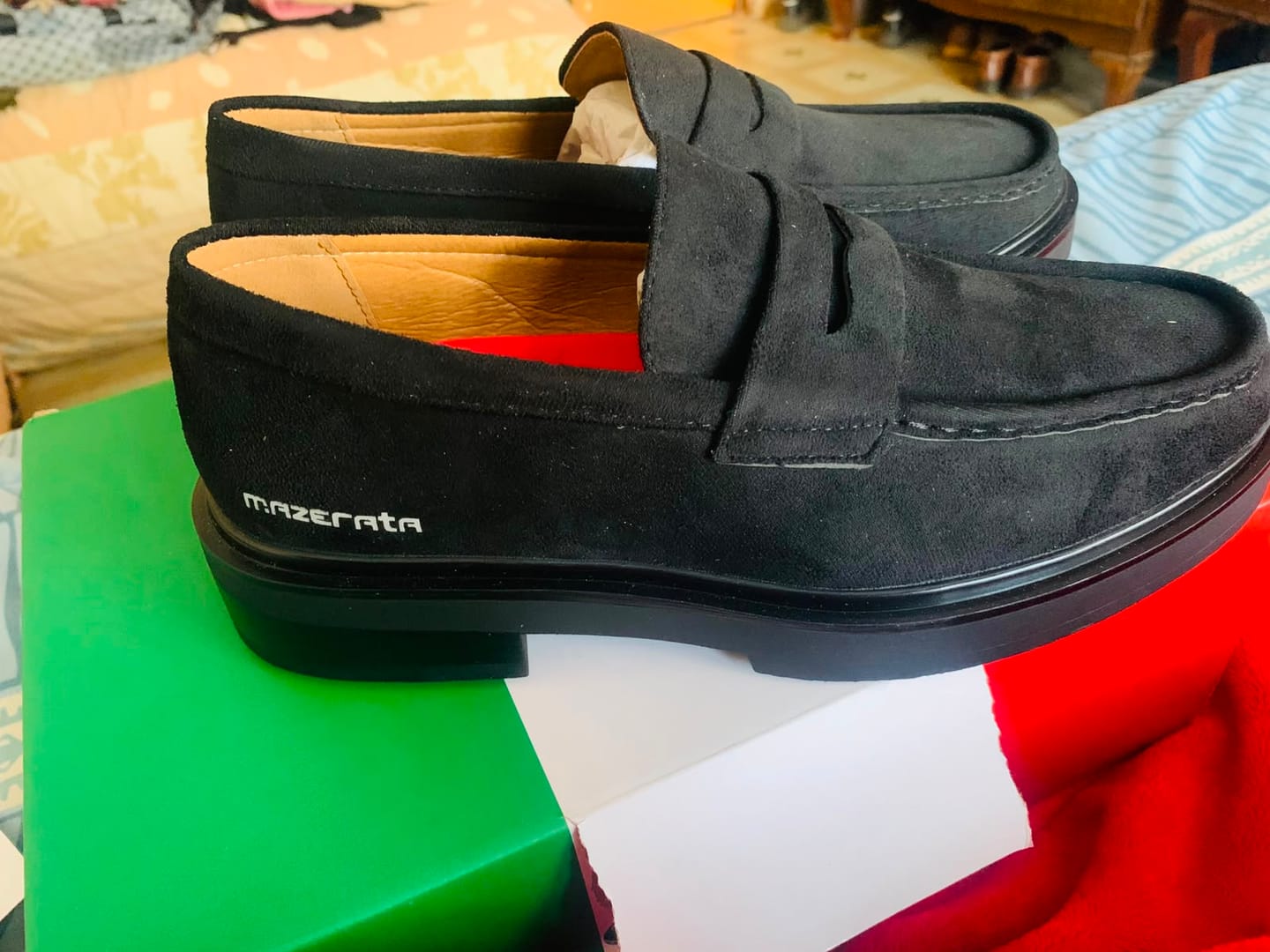 Customer photo review of Mazerata Elia 14 Faux Suede Shoe - Black