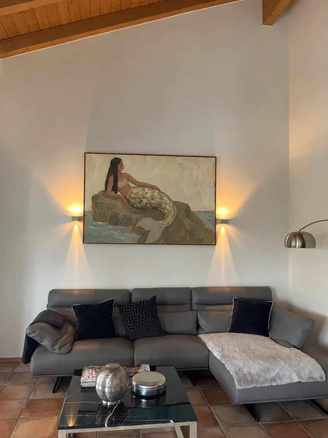Customer photo review of Modern Folk Art | Coastal Mermaid