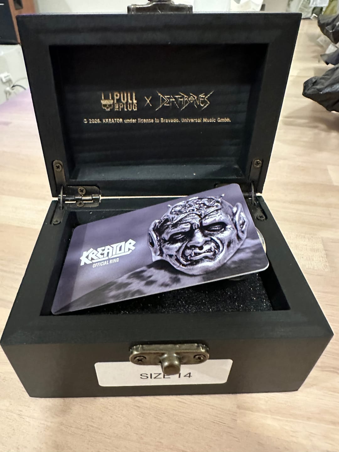 Customer photo review of Kreator - Coma Of Souls - Sterling Silver Ring (Limited Edition)