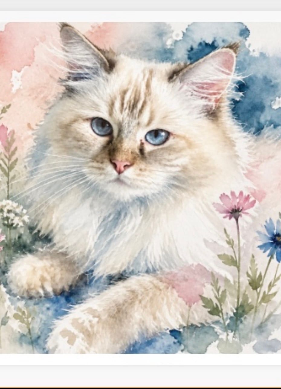 Customer photo review of Watercolor - Personalized Car Magnet