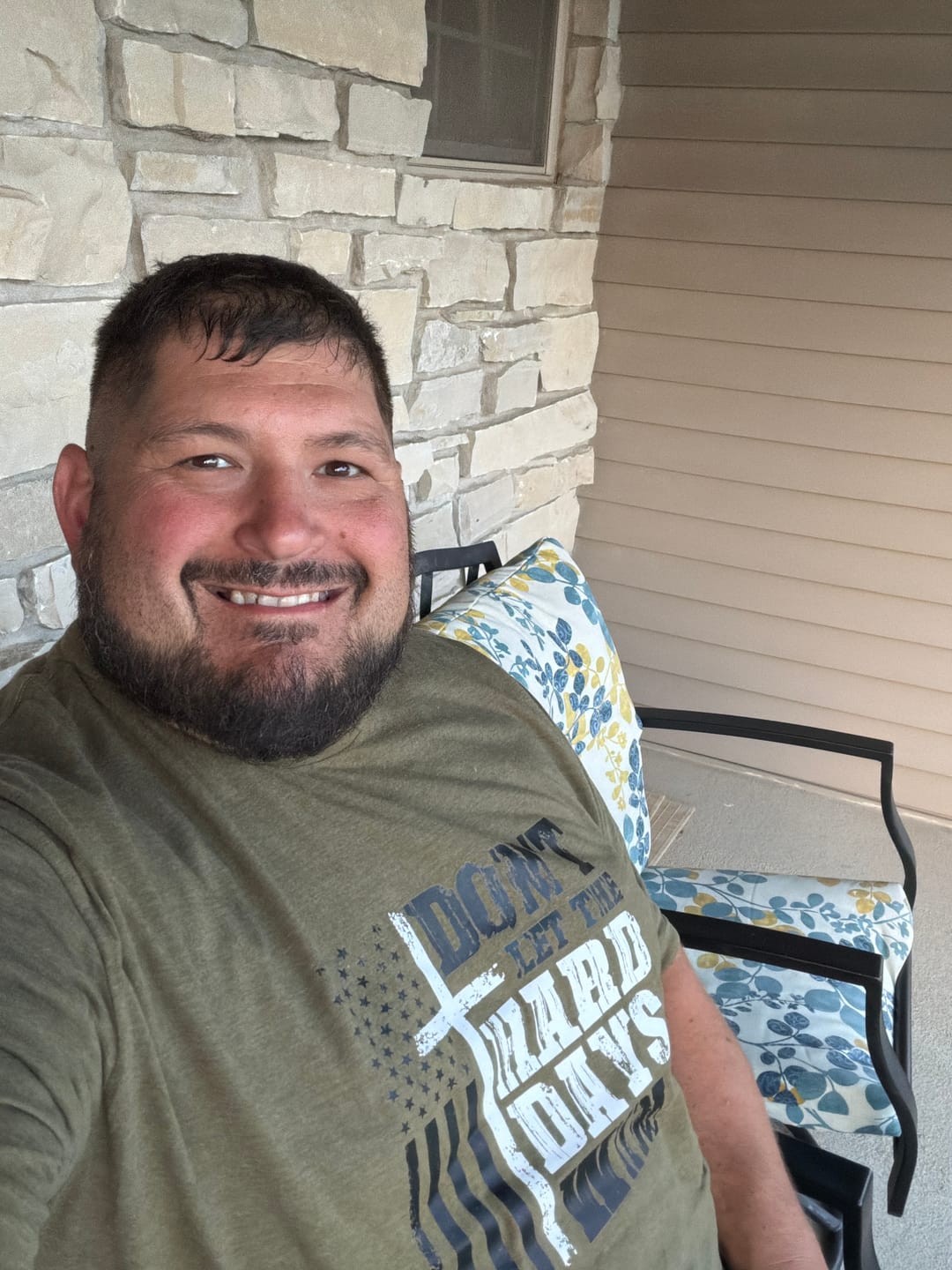 Customer photo review of Hard Days Tee