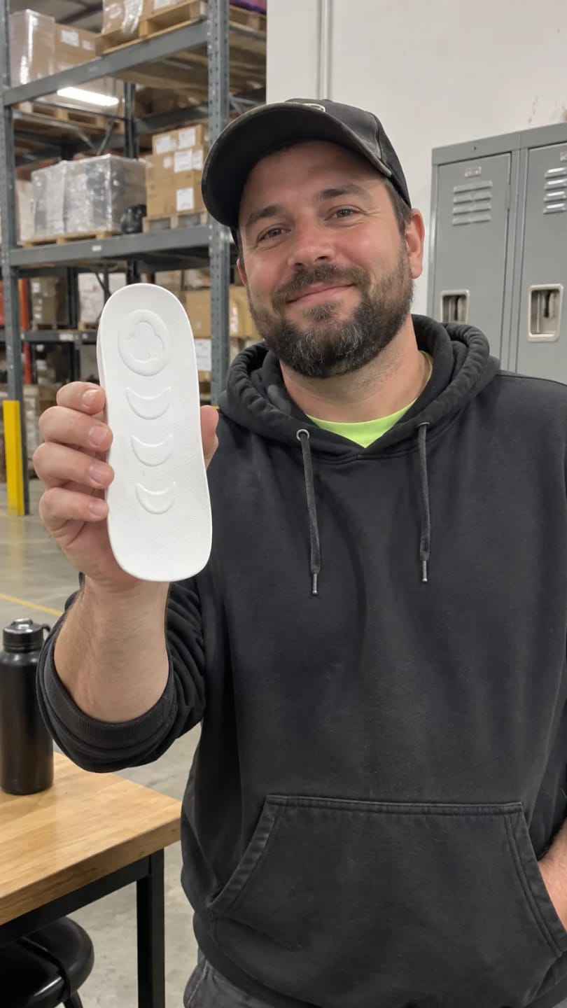 Customer photo review of Lendor diszkrét test magasító cipőbetét