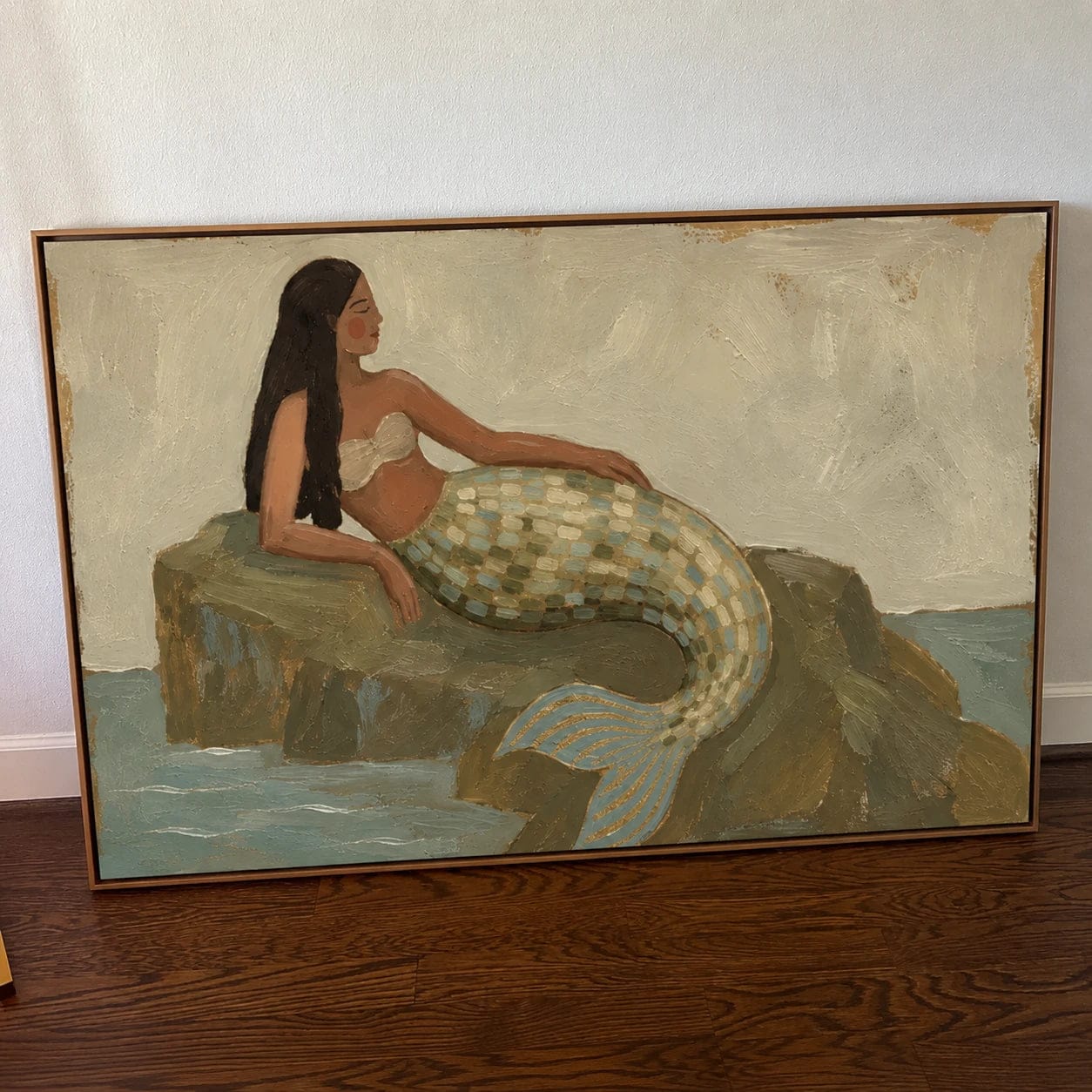 Customer photo review of Modern Folk Art | Coastal Mermaid