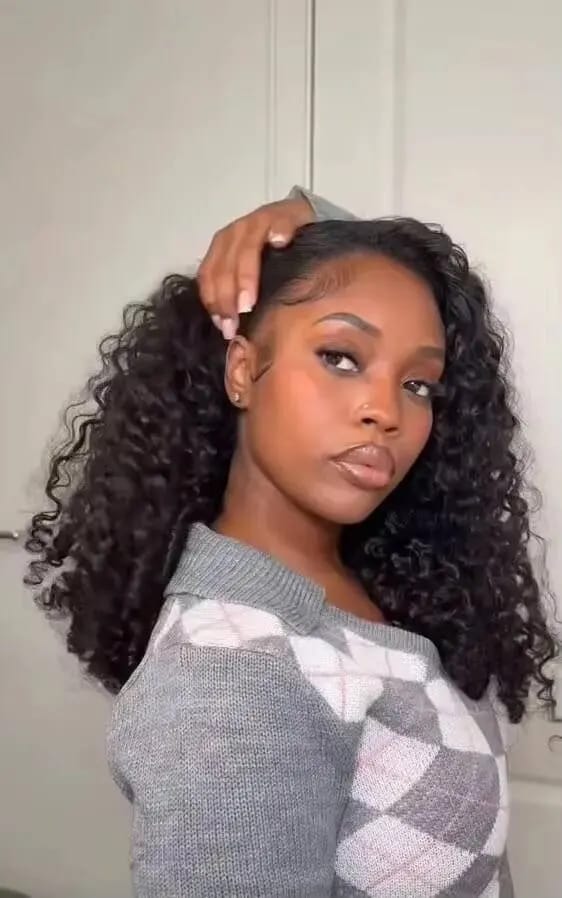Customer photo review of LushCurls 3 in 1 Wear Go Wig